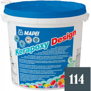 Фуга для плитки Mapei Kerapoxy Design N114 антрацит  (3 кг)